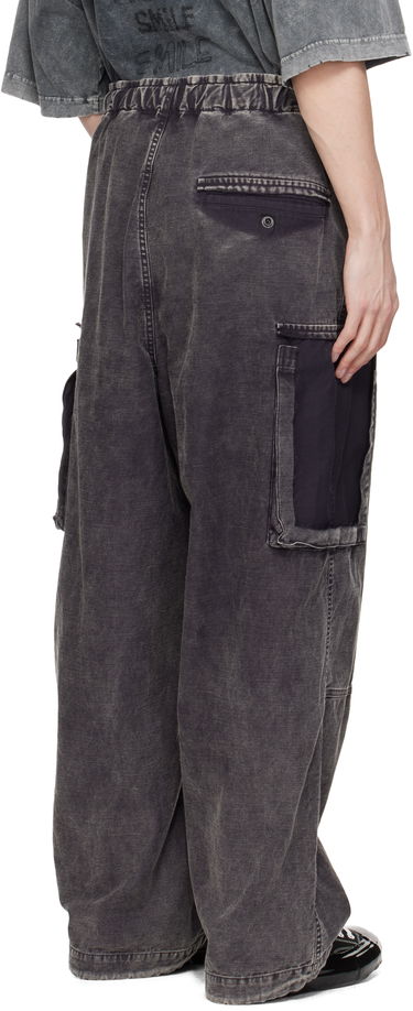 Cargo byxor Maison MIHARA YASUHIRO Maison MIHARA YASUHIRO Cotton Satin Cargo Pants Grå | J14PT172, 2