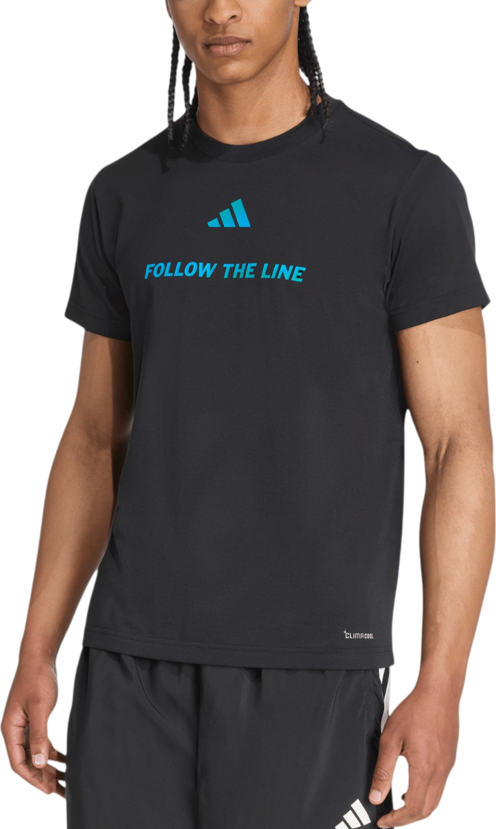 T-shirt adidas Originals Follow the Line T-Shirt Svart | jx3181