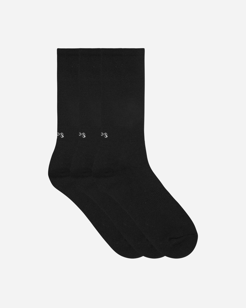 Strumpor WTAPS Patterned Crew Socks Svart | 252MYDT-UWM05 BLACK