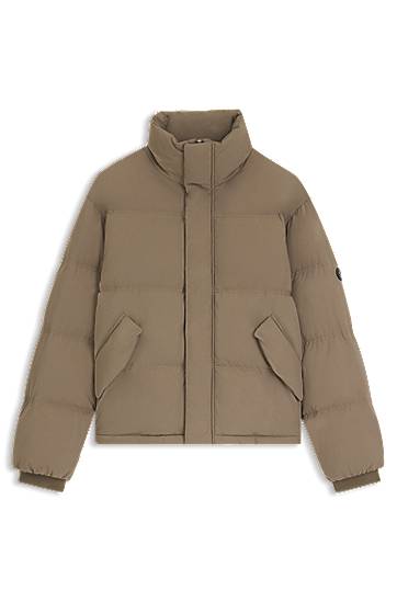 Pufferjacka BOSS Water-repellent jacket with down filling Beige | 50547933