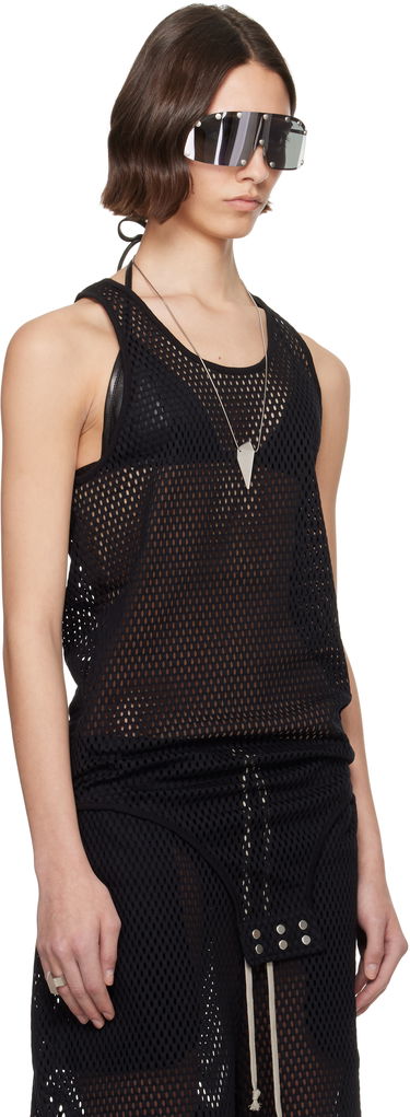 Linne Rick Owens Rick Owens Champion Edition Basketball Mesh Tank Top Svart | CW01E1680 CHONET, 1
