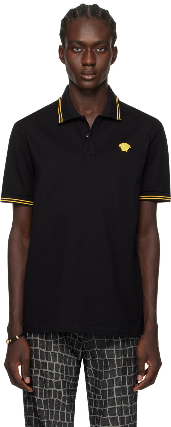 Polotröja Versace Medusa Polo Svart | 1013910_1A09860