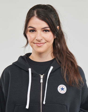 Sweatshirt Converse Retro Chuck Hoodie Svart | 10025888-A01, 4