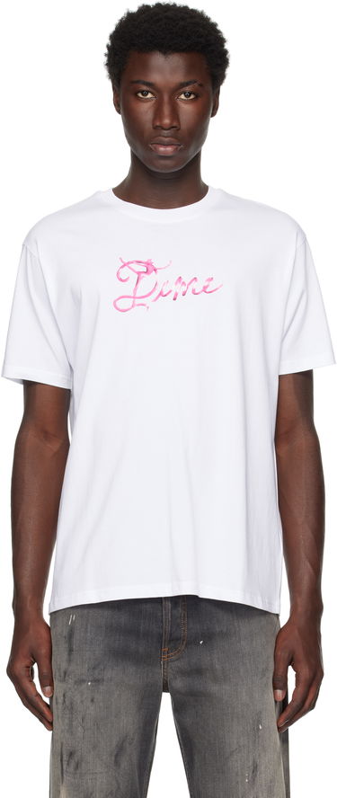 T-shirt Dime Dime Satin Graphic T-Shirt Vit | DIMESU2554WHT, 0