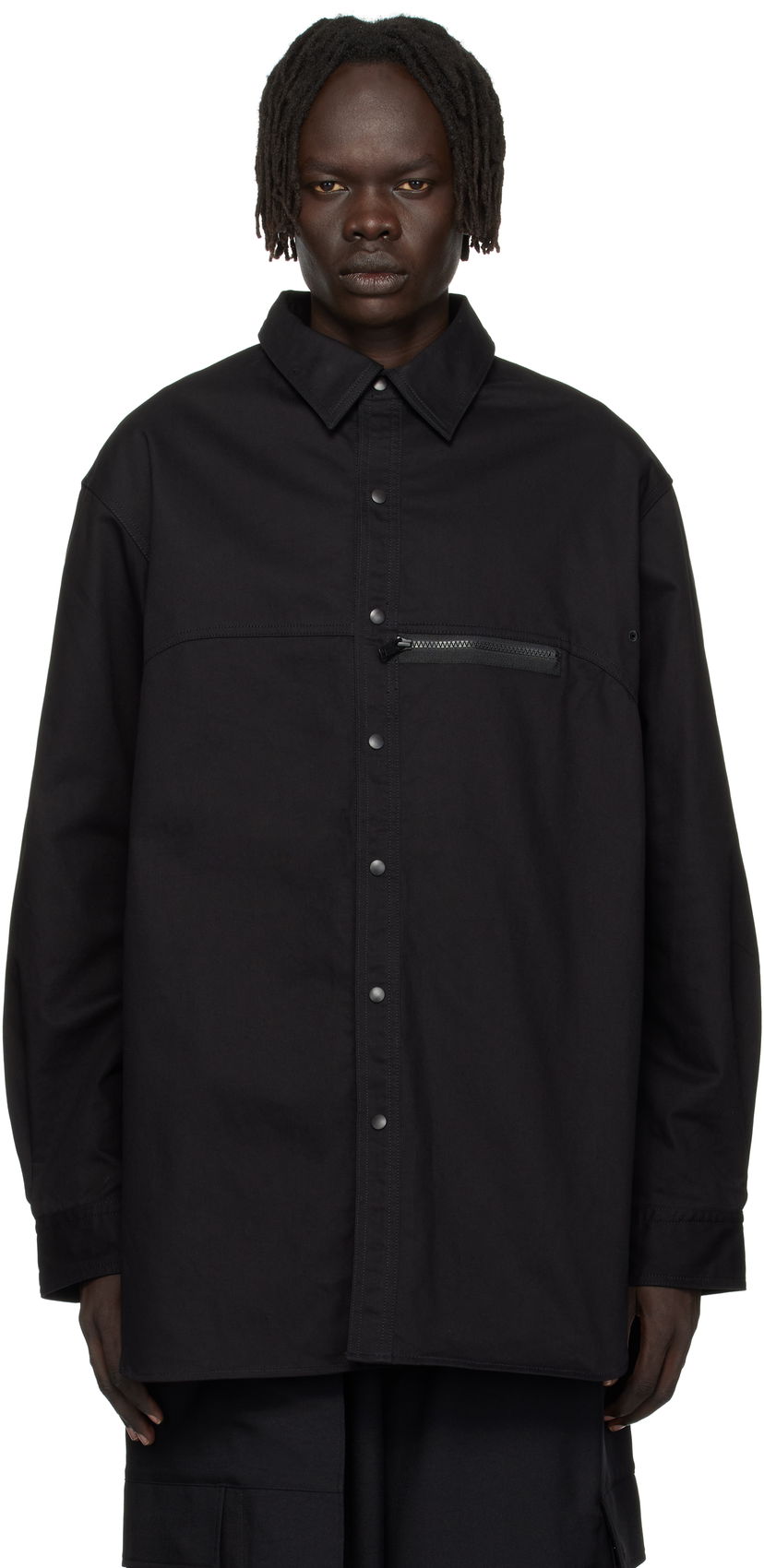 Skjorta Y-3 Y-3 UT Twill Overshirt Svart | JW4620