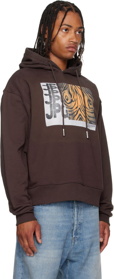 Sweatshirt Jean Paul Gaultier Jean Paul Gaultier Printed Hoodie Brun | 25/03-W-TO296-J003-710060, 1