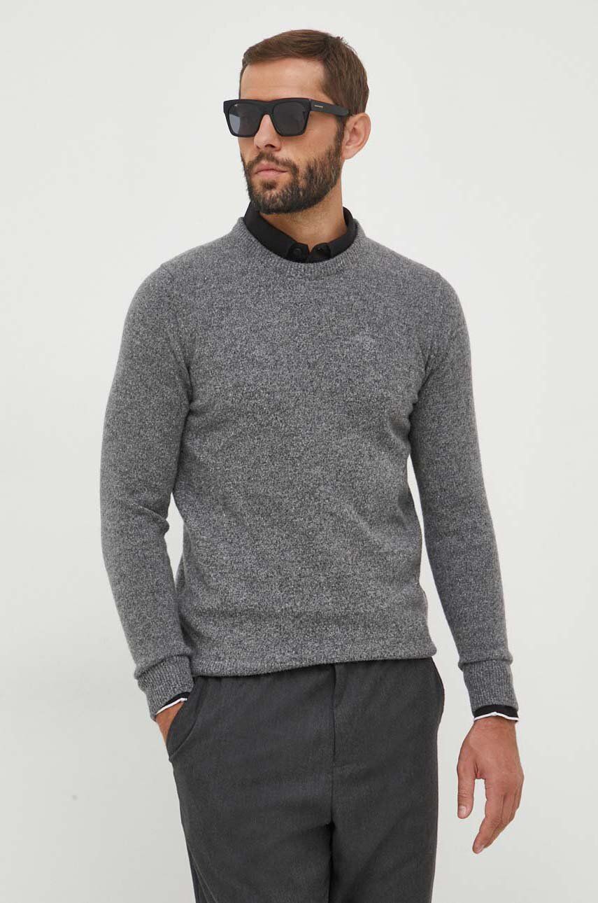 Sweater Barbour Crewneck Sweater Grå | MKN0844, 0