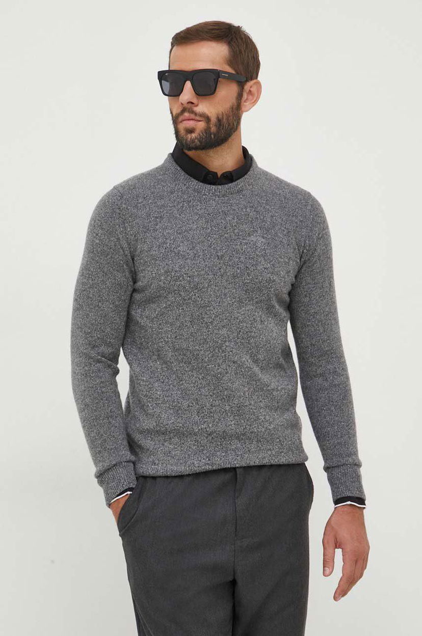 Sweater Barbour Crewneck Sweater Grå | MKN0844