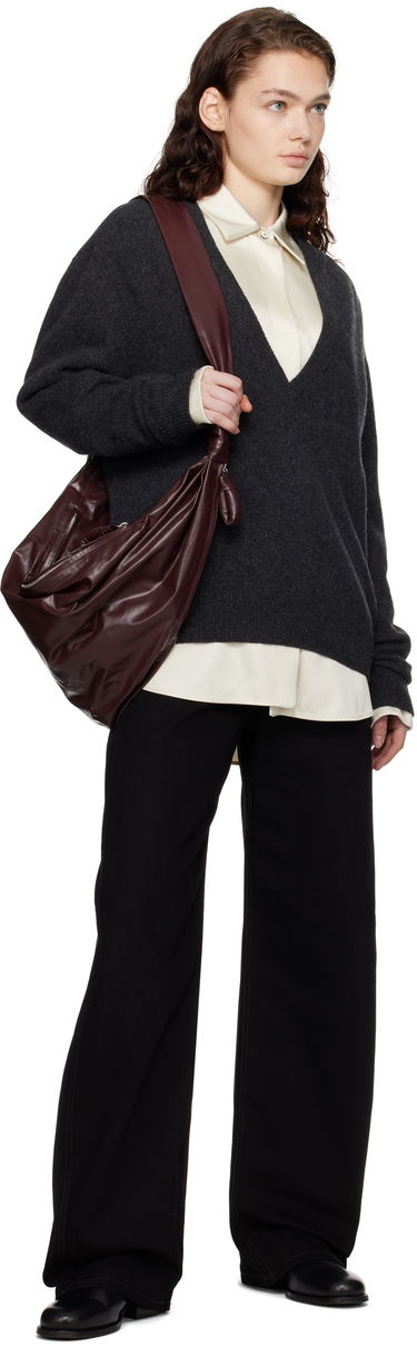 Sweater LEMAIRE LEMAIRE Deep V-Neck Sweater Grå | TO1253 LK1026, 3