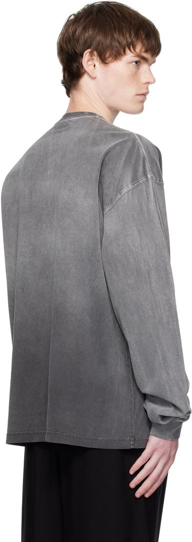 T-shirt We11done We11done Gradient Dye Long Sleeve T-Shirt Grå | WD-TT2-25-729-M-BK, 2