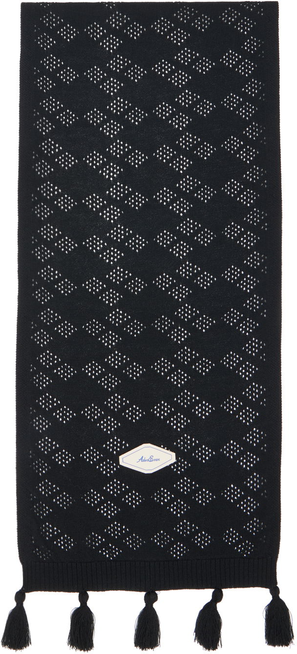 Halsduk ADER ERROR Knitted Scarf with Tassels Svart | BMADSSAC0402BK