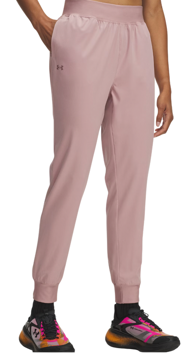 Byxor Under Armour Rival Hi Rise Woven Pant Rosa | 1382727-673, 0