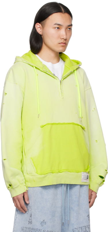 Sweatshirt Maison MIHARA YASUHIRO Maison MIHARA YASUHIRO Sun Faded Half Zip-Up Hoodie Grå | A14HD532, 4