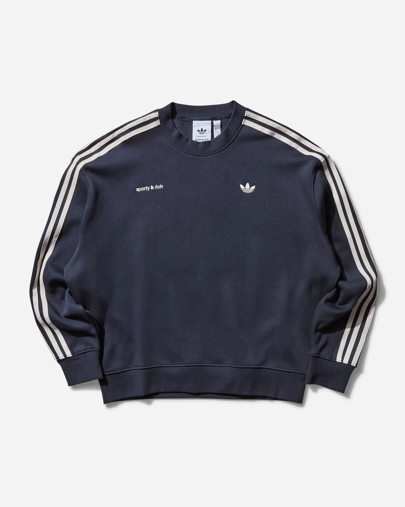 Sweater adidas Originals Sporty & Rich Sweatshirt Mörkblå | JN5331