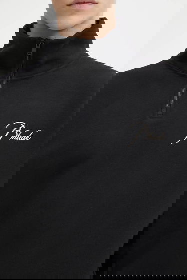 Sweatshirt Rhude Classique quarter zip sweatshirt with logo Svart | RHFW25ST01012, 3