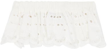 Bälten Chopova Lowena Exclusive Off-White Ruffled Garter Vit | W6340, 1