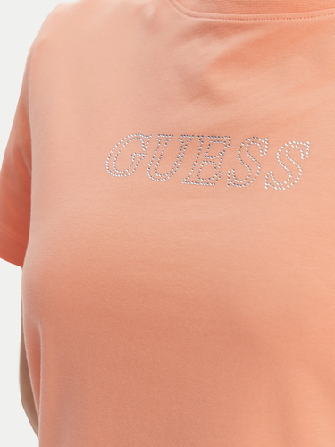 T-shirt GUESS Guess Briana Short Sleeve T-Shirt Orange | V3BI11J1314-G6K7, 3