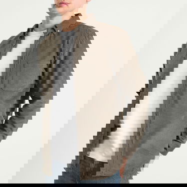 Skjorta Portuguese Flannel Lobo Button Down Corduroy Shirt Grå | AW25051-GRY, 5