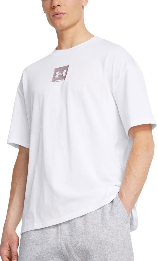 T-shirt Under Armour Men's Box Logo Short Sleeve T-Shirt Vit | 1386803-100