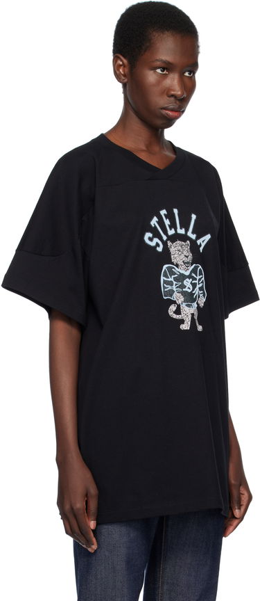 T-shirt Stella McCartney Stella McCartney Leopard Mascot T-Shirt Svart | 6J04103SQA05, 1