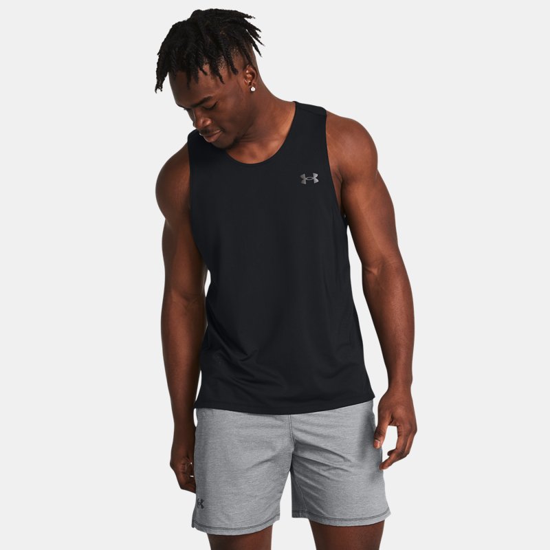 Linne Under Armour Elite Launch Reflective Running Tank Top Svart | 1382608-001