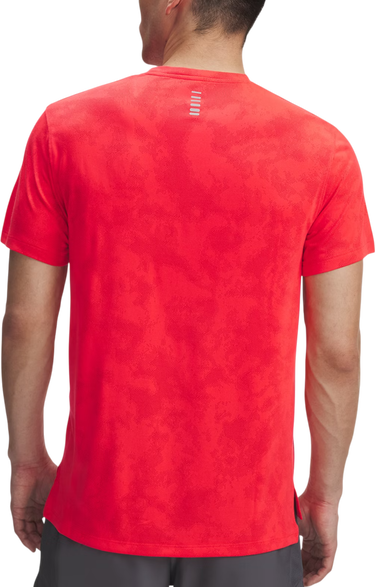 T-shirt Under Armour Under Armour UA Launch Camo Short Sleeve T-Shirt Röd | 6006098-713, 1