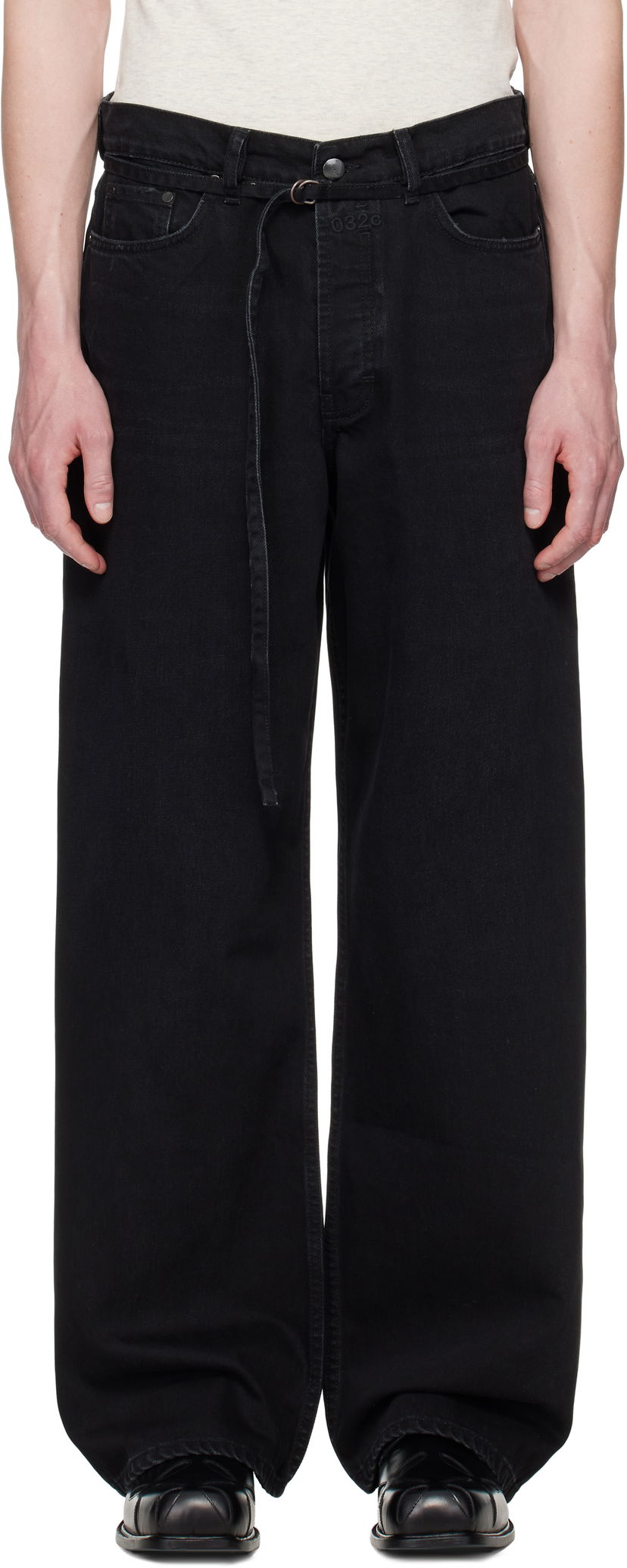 Jeans 032C 032c Down To Earth Wide Leg Jeans Svart | S25-URD-1062-050
