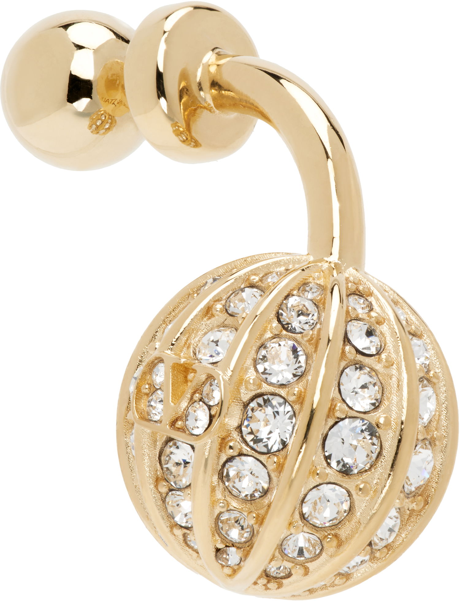 Örhängen Valentino Valentino Garavani Poetique Crystal-Embellished Single Earring Gul | 6W0J0Z07YCW, 1