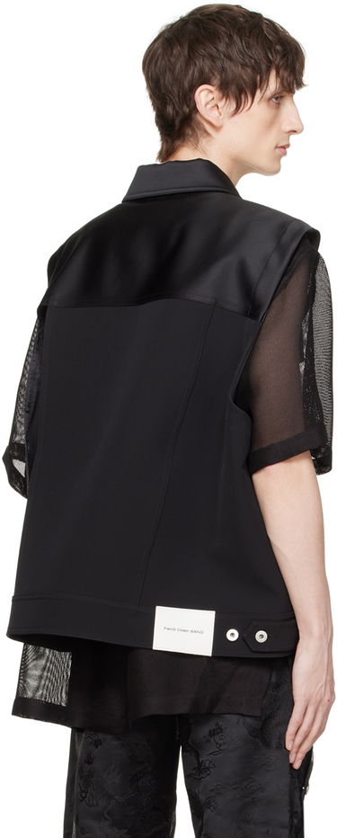 Väst Feng Chen Wang Feng Chen Wang Layered Mesh Vest Svart | FUS17JK10, 2