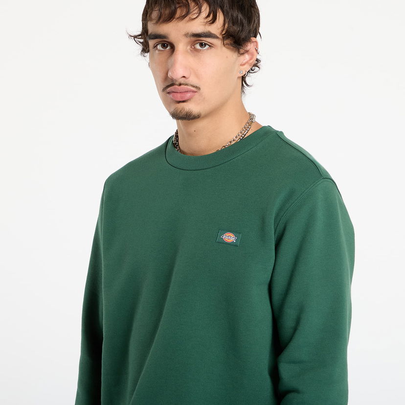 Sweatshirt Dickies Oakport Sweatshirt Grön | 0A4XCE-PINE-NEEDLE-GRE