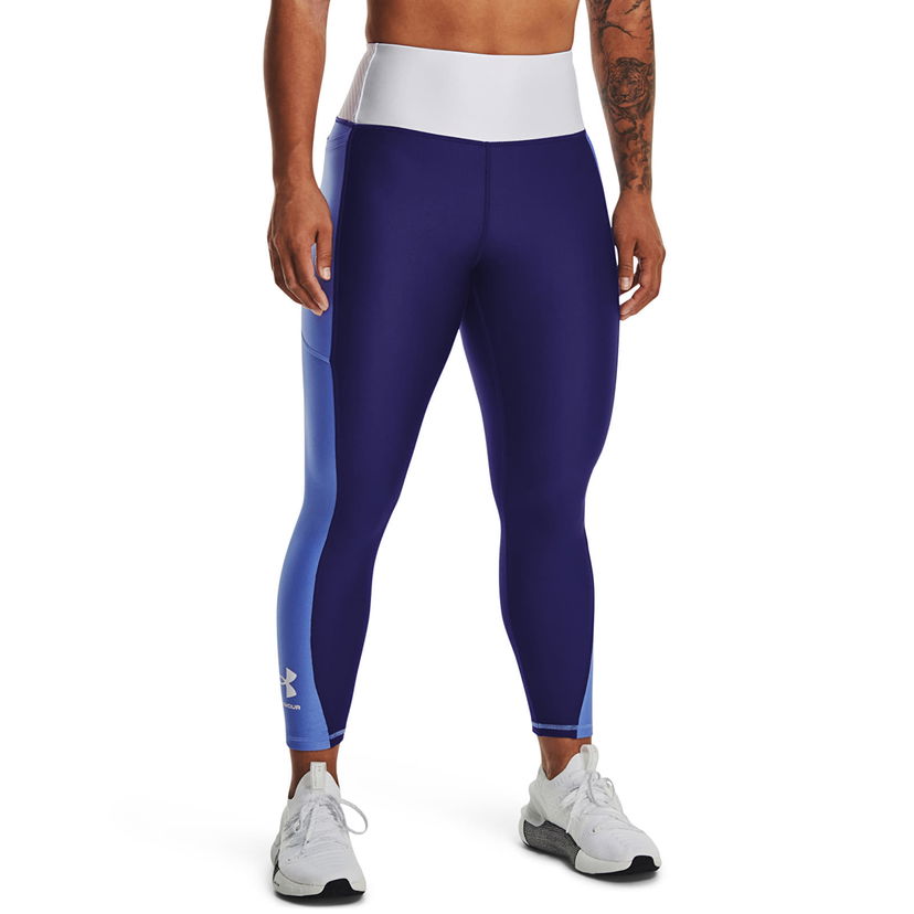 Damasker Under Armour Blocked Ankle Legging Blue Blå | 1377091-468
