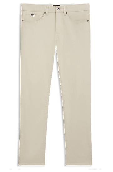 Jeans BOSS Delaware Slim-Fit Performance Denim Jeans Beige | 50550942