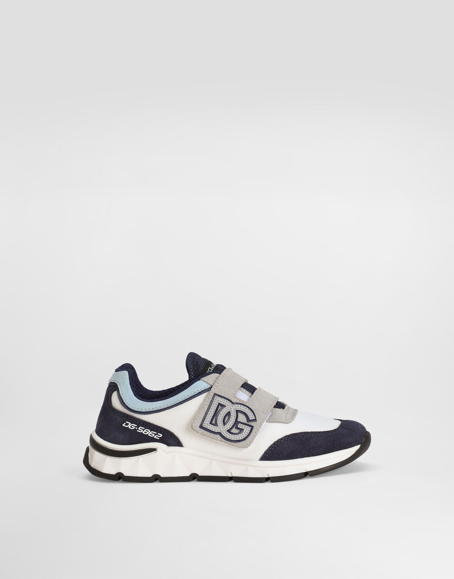 Sneakers och skor Dolce & Gabbana Mesh And Split Leather DG Running Vit | DA5187AA9548D600, 0