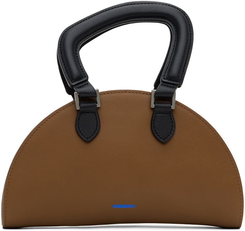 Handväska ADER ERROR Half Moon Shape Leather Pouch Bag Brun | BN01SSBA0602BR