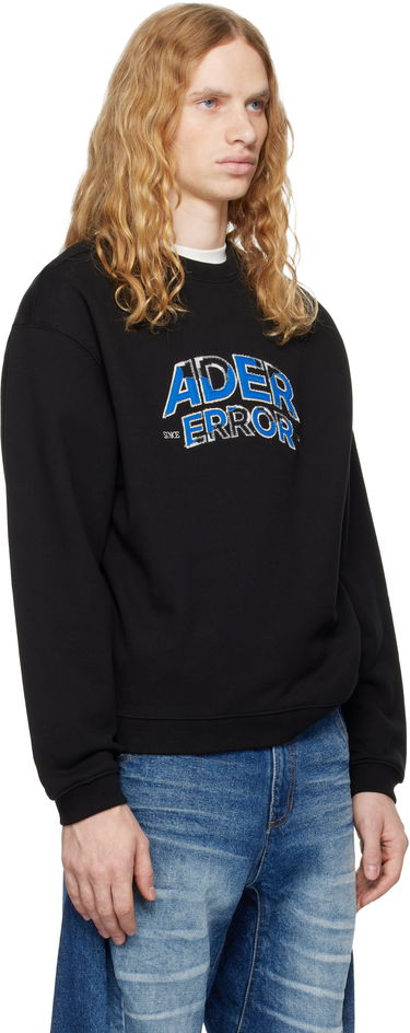 Sweatshirt ADER ERROR Embroidered Logo Sweatshirt Svart | BN25FYSW0101BK, 1