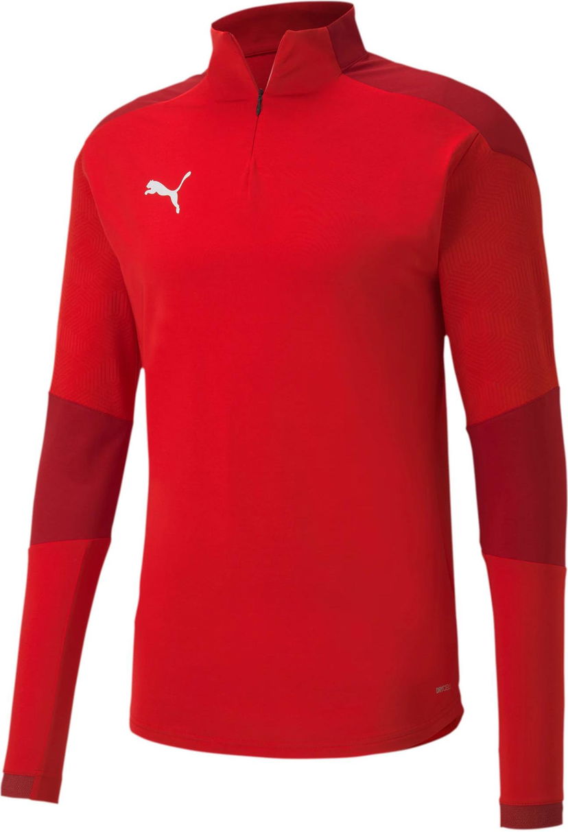 Sweater Puma Puma teamFINAL 21 Training 1/4 Zip Top Röd | 65647501