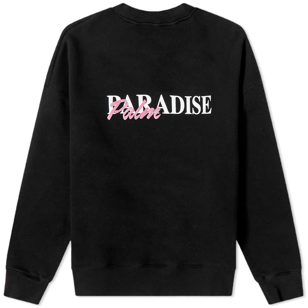 Sweater Palm Angels Paradise Palm Classic Crew Neck Svart | PWBA017S23FLE0051001, 0