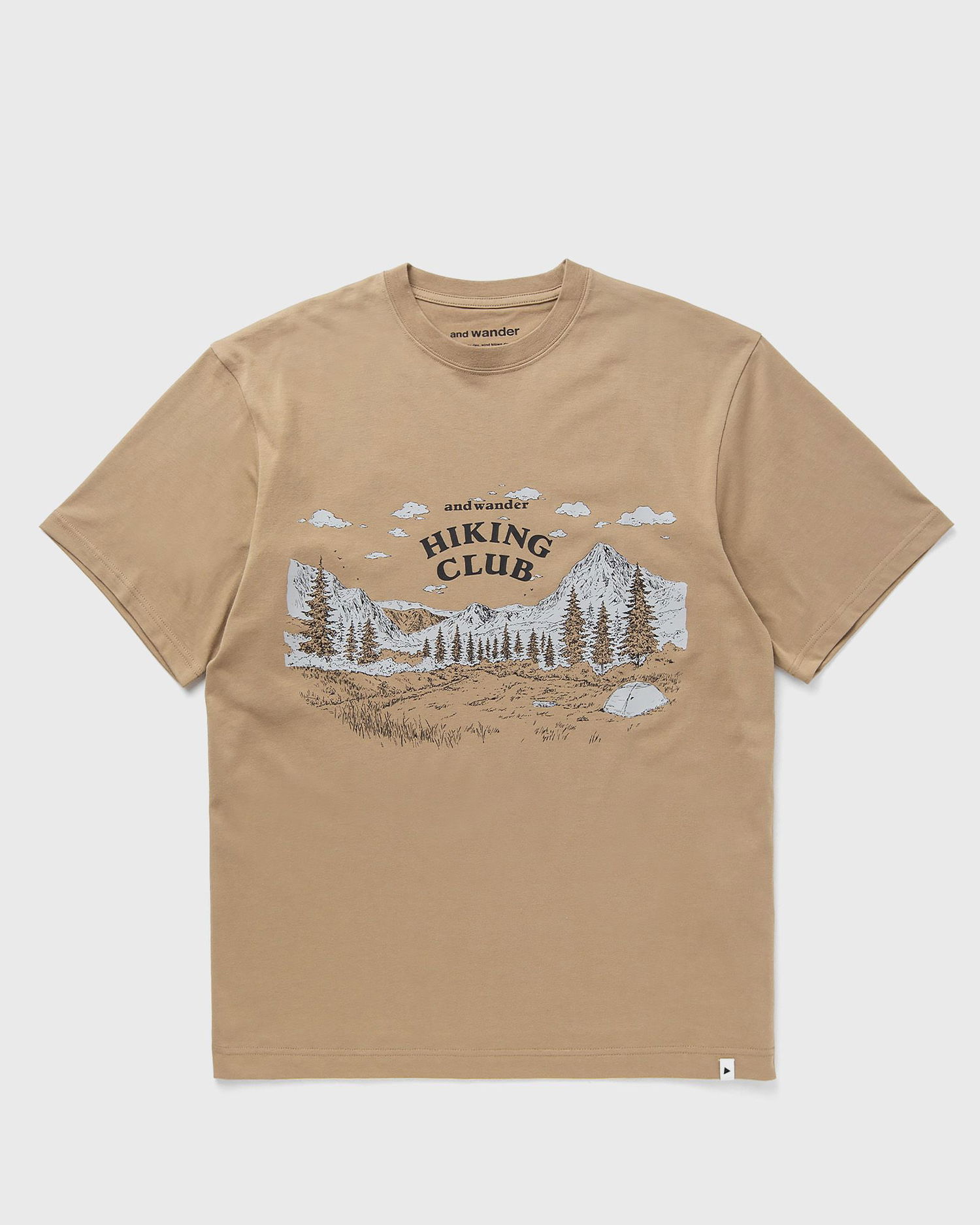 T-shirt and wander Hiking Club Graphic T-Shirt Beige | 5745164053-054, 0