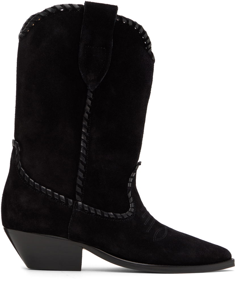 Kläder ISABEL MARANT Isabel Marant Duerto Suede Boots Svart | 24HBO0003FC-B4A06S