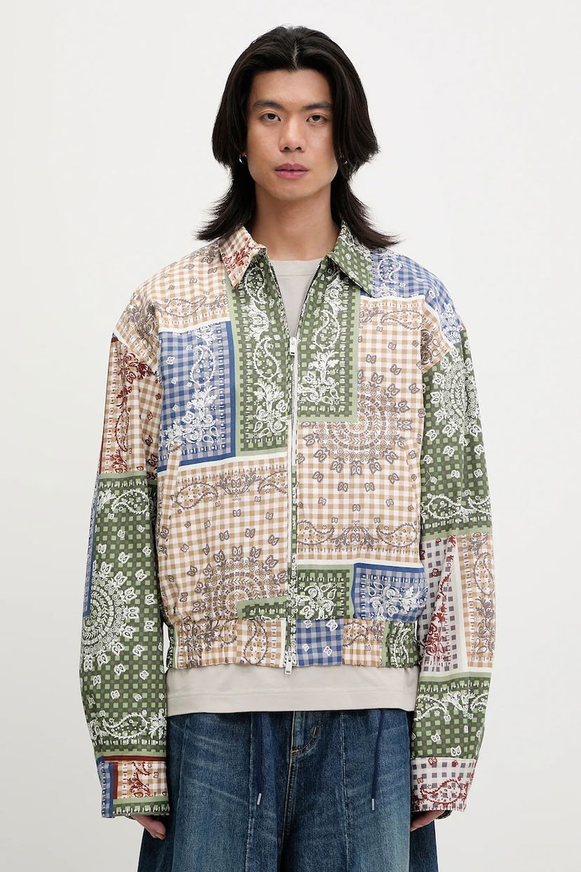Bomberjacka Rhude RHUDE Bandana Print Zip-Up Jacket Flerfärgad | RHSS25JA01450