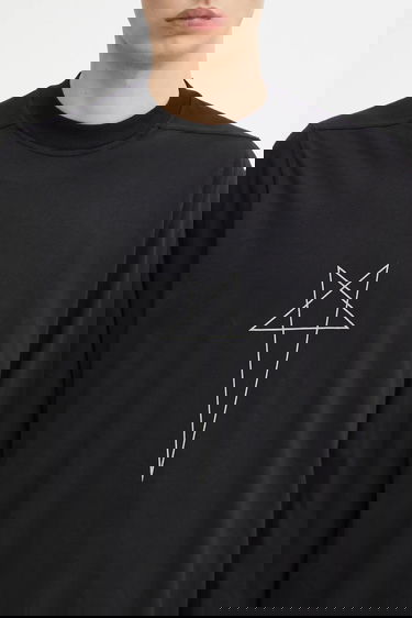 T-shirt Rick Owens Rick Owens DRKSHDW Jumbo Long Sleeve T-Shirt Svart | DU02E7261.RNEP3, 3
