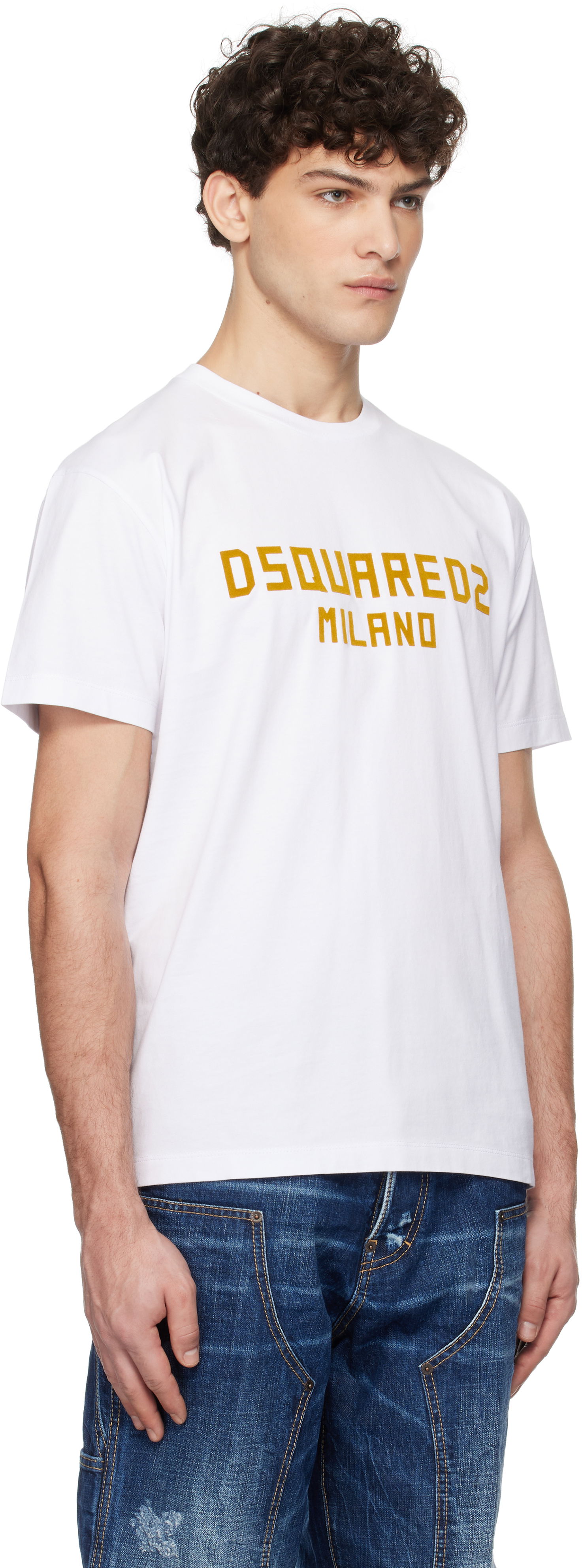 T-shirt DSQUARED2 Dsquared2 Cool Fit Milano T-Shirt Vit | S74GD1418_D20020, 1