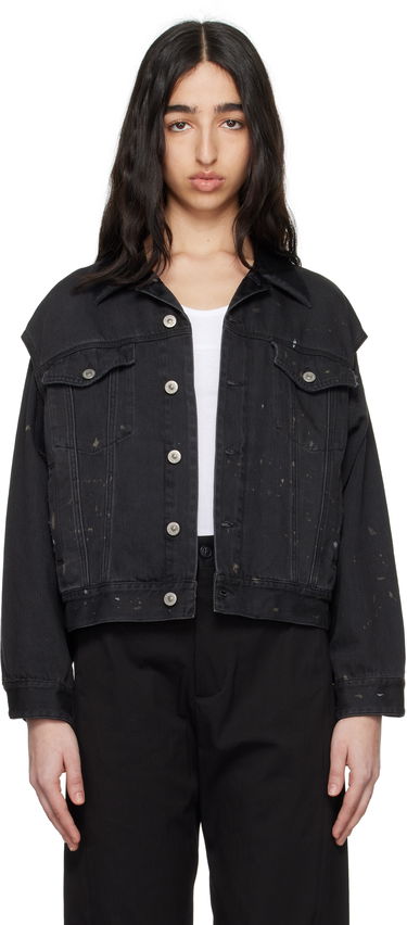 Jacka Maison Margiela MM6 Maison Margiela Splatter Effect Denim Jacket Svart | S62AN0150 M30011, 0