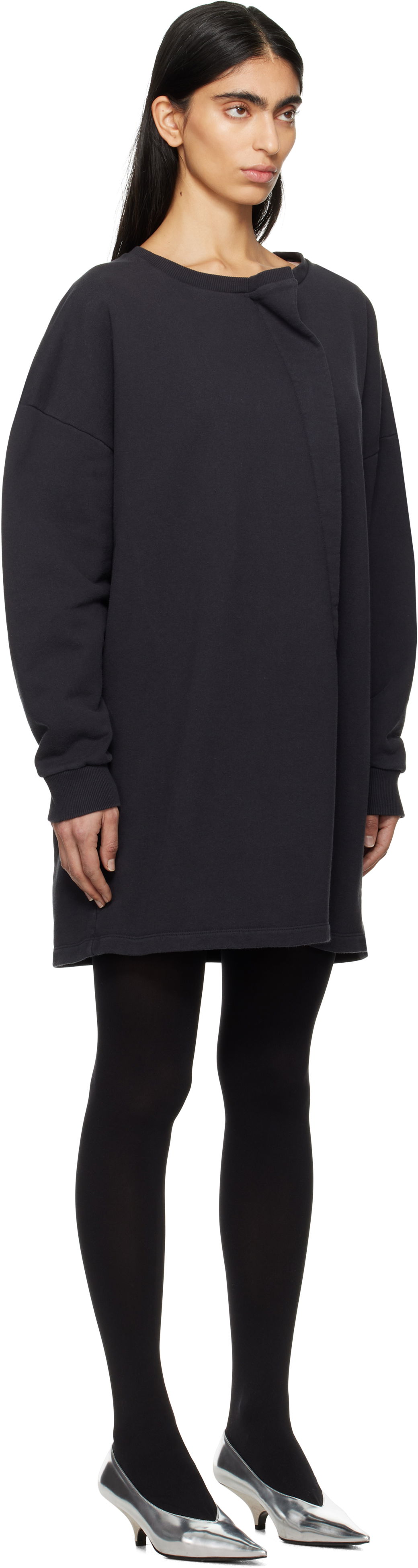 Klä Maison Margiela MM6 Maison Margiela Sweat Jersey Darting Minidress Svart | S52DA0050 M25014, 1