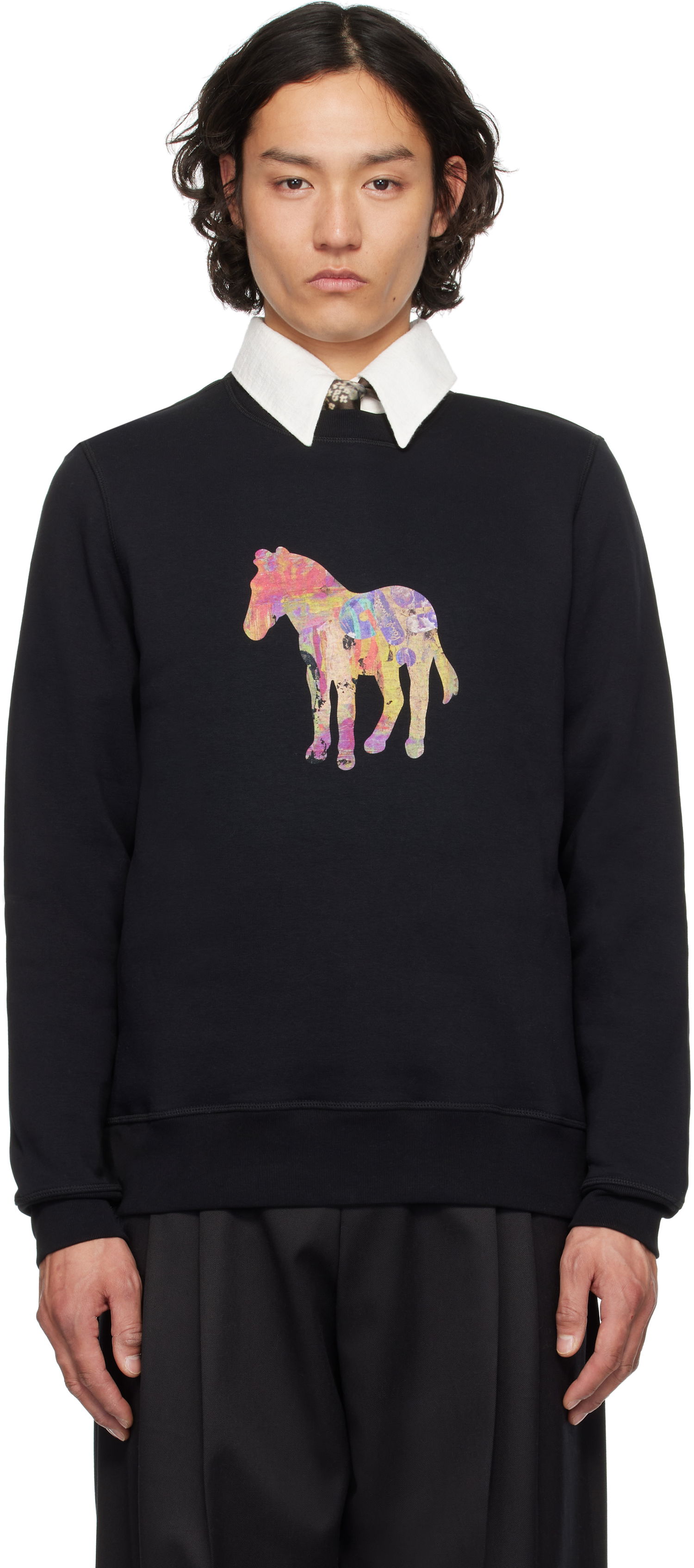 Sweater Paul Smith PS Paul Smith Craft Zebra Sweatshirt Svart | M2R-191Z-PP4701-79, 0