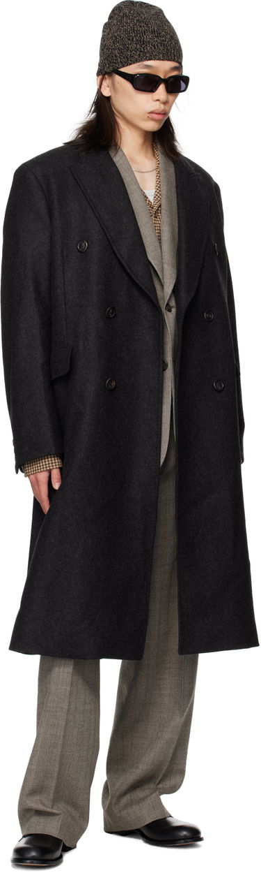 Rockar OUR LEGACY OUR LEGACY Whale Double-Breasted Coat Svart | M4251WG, 3