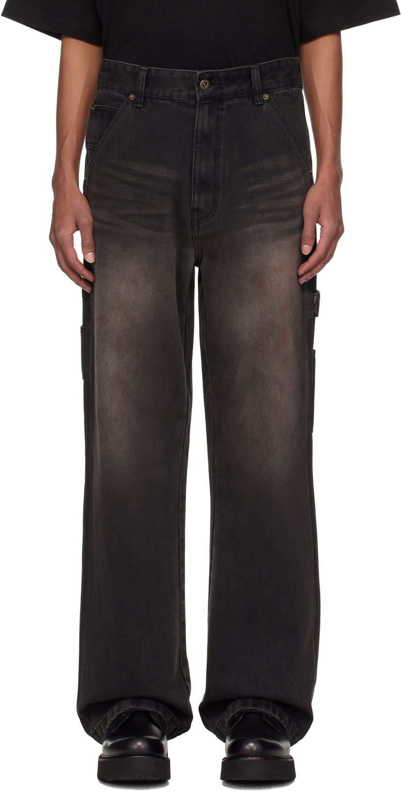 Jeans We11done We11done Carpenter Jeans Svart | WD-DP3-24-338-M-BK