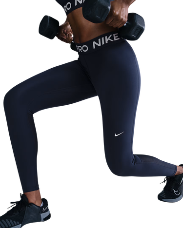Damasker Nike Pro Mid Rise Leggings Mörkblå | cz9779-410, 3