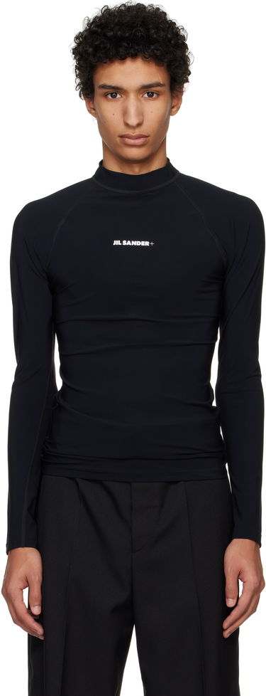 T-shirt Jil Sander Jil Sander+ Surf Long Sleeve T-Shirt Svart | J47NH0012_J20032, 0