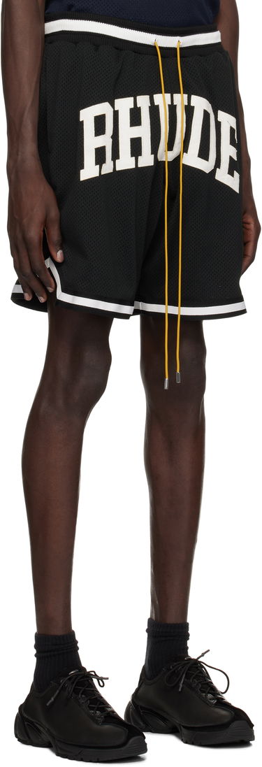 Shorts Rhude Rhude Collegiate Mesh Basketball Shorts Svart | RHPS25SH02016, 1